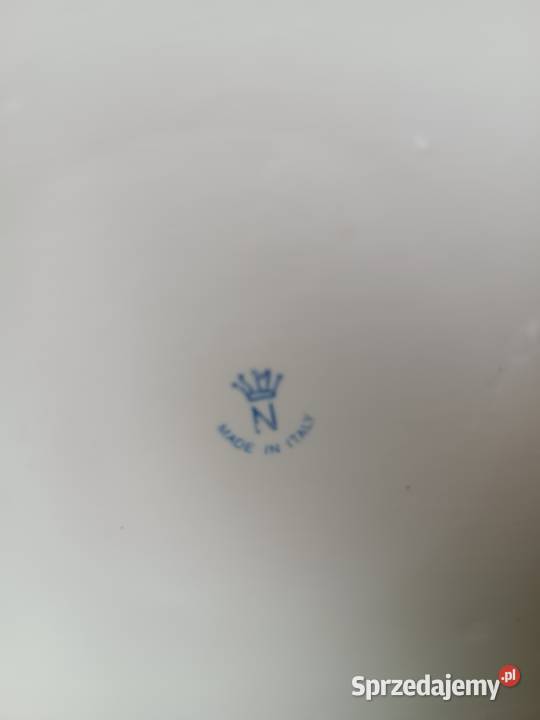 Piękny duży porcelanowy koszyk złocony Gorlice