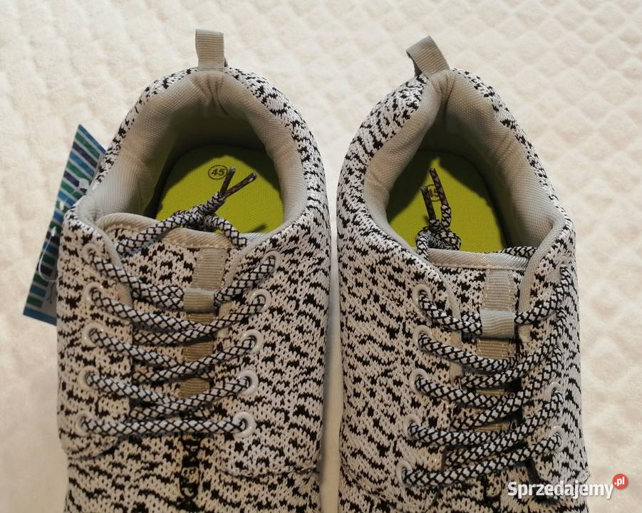 Buty sportowe męskie czarnobiały melanż 45 sprzedam