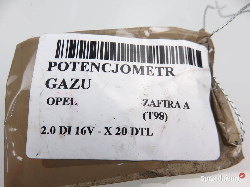 POTENCJOMETR GAZU ZAFIRA A 20 DI 16V 0281002298