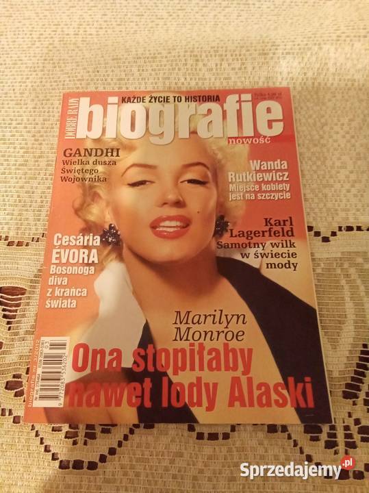 Biografie każde życie to historia Marilyn Monroe Warszawa sprzedam