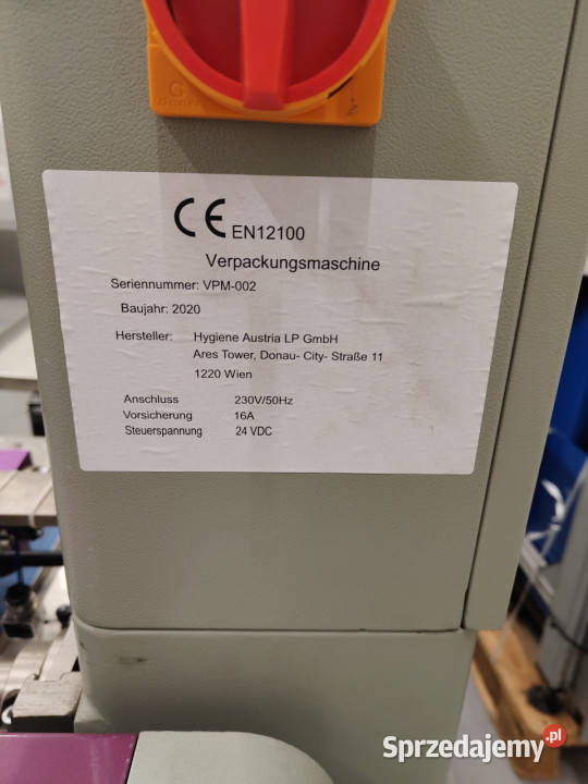 Maszyna pakująca FLOWPACK automatyczna 350X TC20 małopolskie