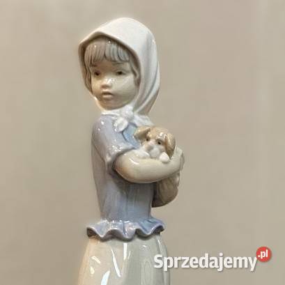 Nao LLadro Figurka dziwczynki Porcelana i szkło Porcelana i szkło Szczytno