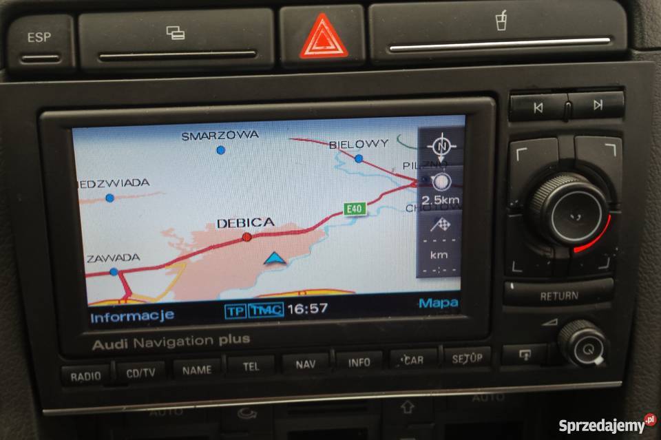 Polskie Menu Mapy Audi RNSE Dvd Audi A3 A4 A6 TT Dębica