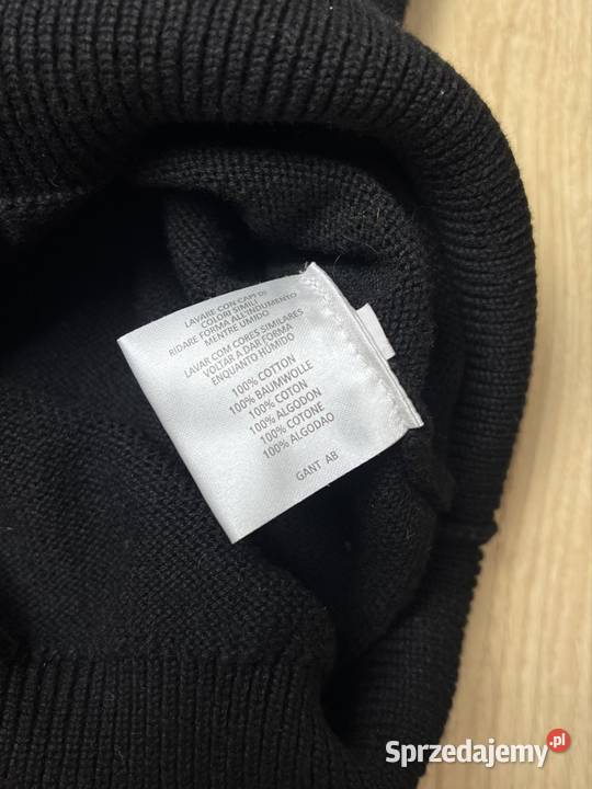 GANT Czarna Bluza Męska XL Casual Streetwear Swetry i golfy Wrocław sprzedam