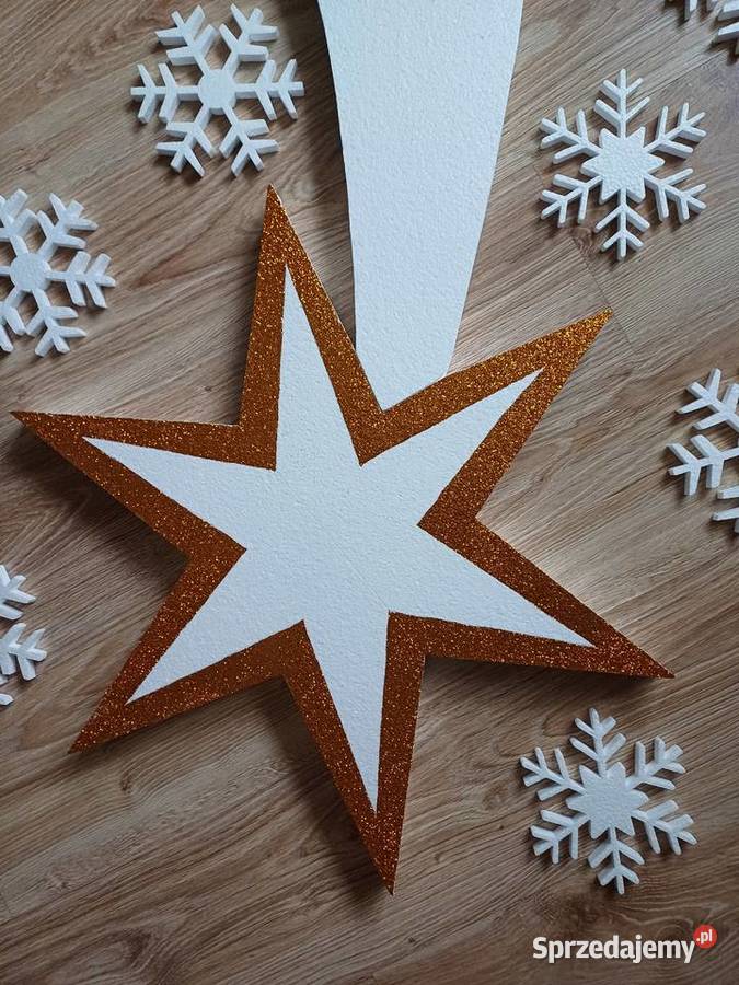 Gwiazda betlejemska 150 10 śnieżynek dekoracja Dobrzyca