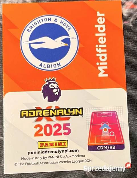 Panini karty piłkarzy Premier League 2025 Pozostałe małopolskie Kraków