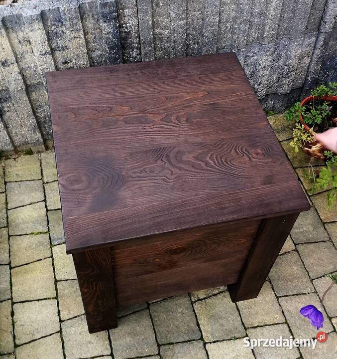 Skrzynia rustykalna skrzynia postarzana stolik świętokrzyskie Radków