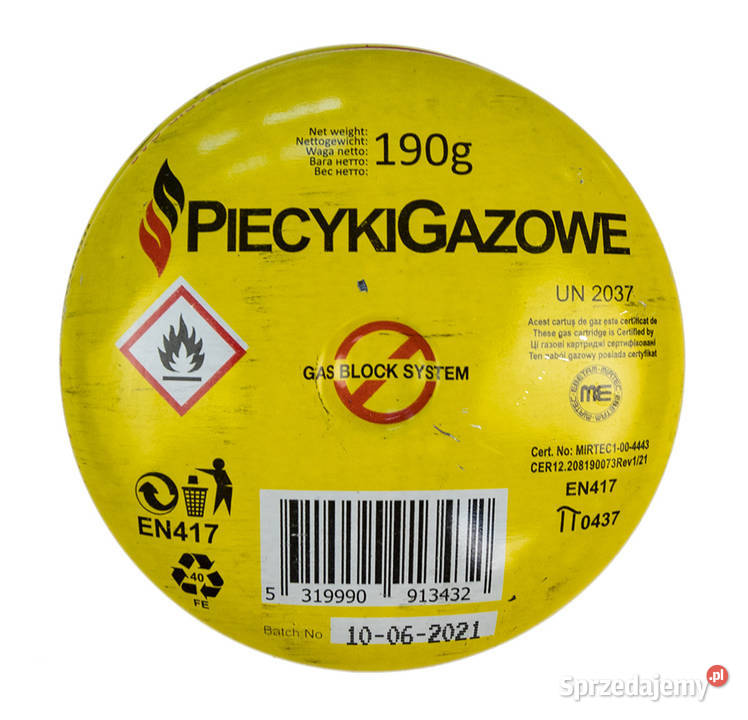 Kartusz gazowy 190 gram nabój gazowy Stąporków
