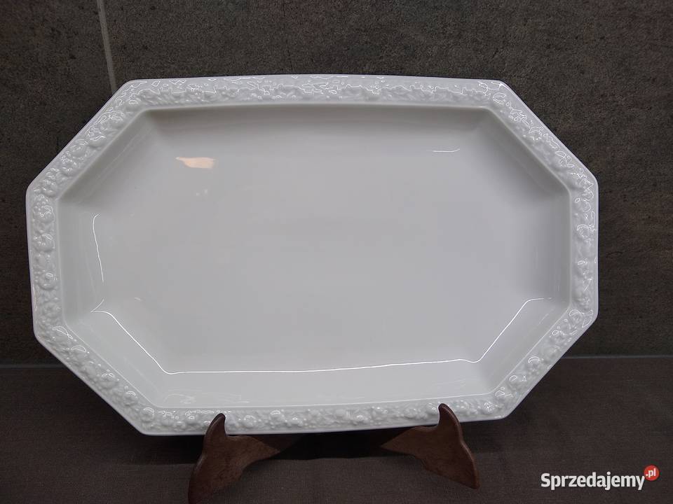 Duży półmisek Rosenthal Biała Maria 38 Porcelana i szkło Kalisz