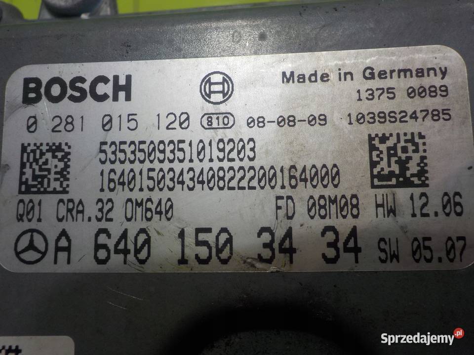 MERCEDES A W169 LIFT 20 CDTI 09r sterownik Suków