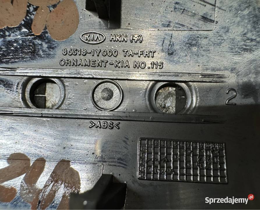 Logo znaczek emblemat grilla atrapy Kia picanto osobowe Motoryzacja wielkopolskie Międzychód