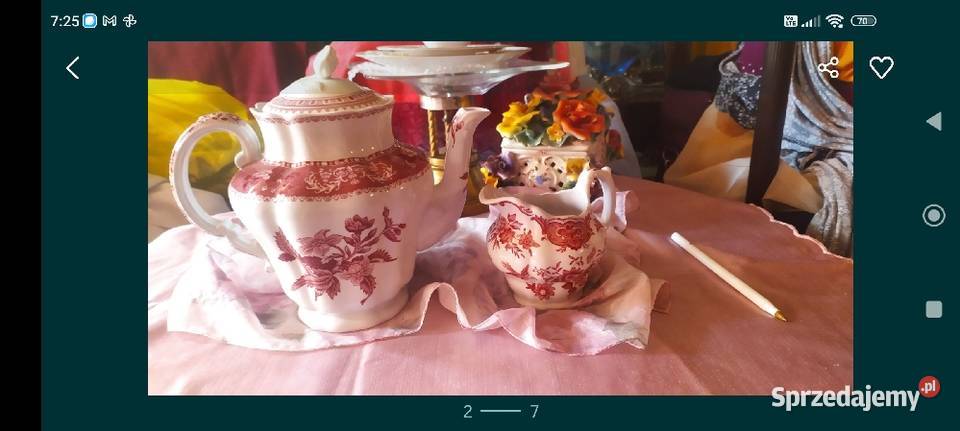 Duży dzbanek Camilla porcelana Spode Anglia Wrocław