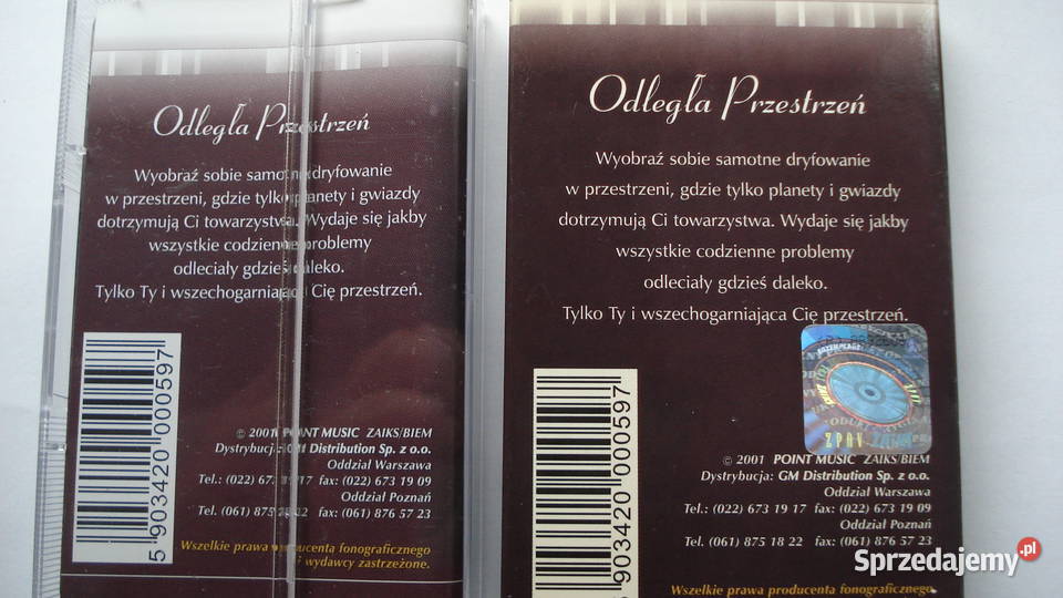 Muzyka Relaksacyjna Odległa Przestrzeń kaseta kaseta Łódź