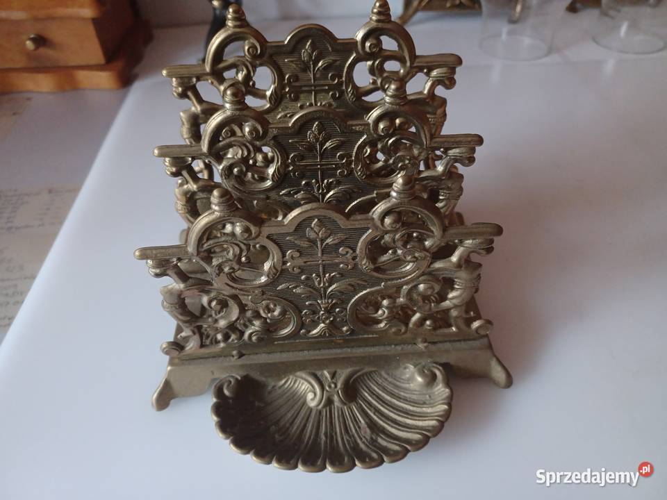 Duży piękny mosiężny listownik Poznań