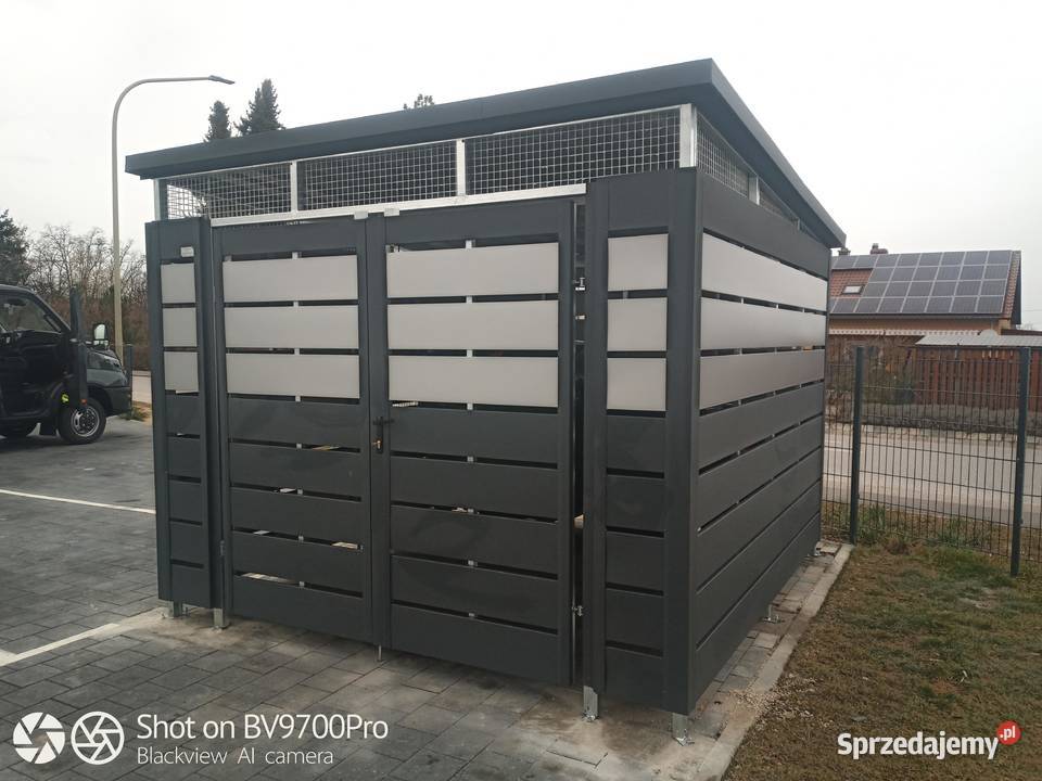 NOWOCZESNA WIATA ŚMIETNIKOWA PANELOWA Każdy Dom i Ogród Warszawa