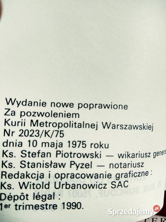 Panie mój Tymoteusz antykwariaty religijne mazowieckie Warszawa