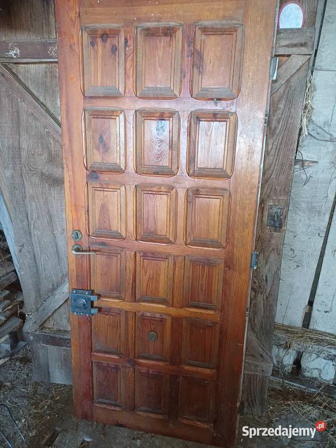 Drzwi drewniane wejściowe Zastów Karczmiski