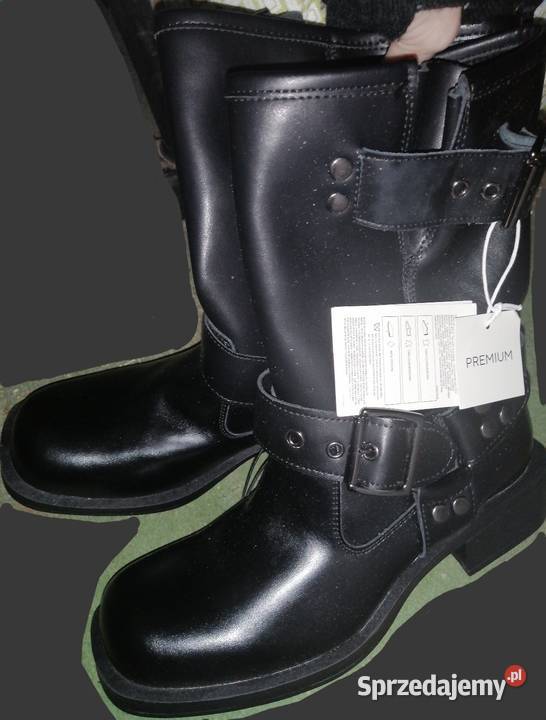 RESERVED PREMIUM skórzane buty Kozaki Botki inna wielkopolskie Leszno