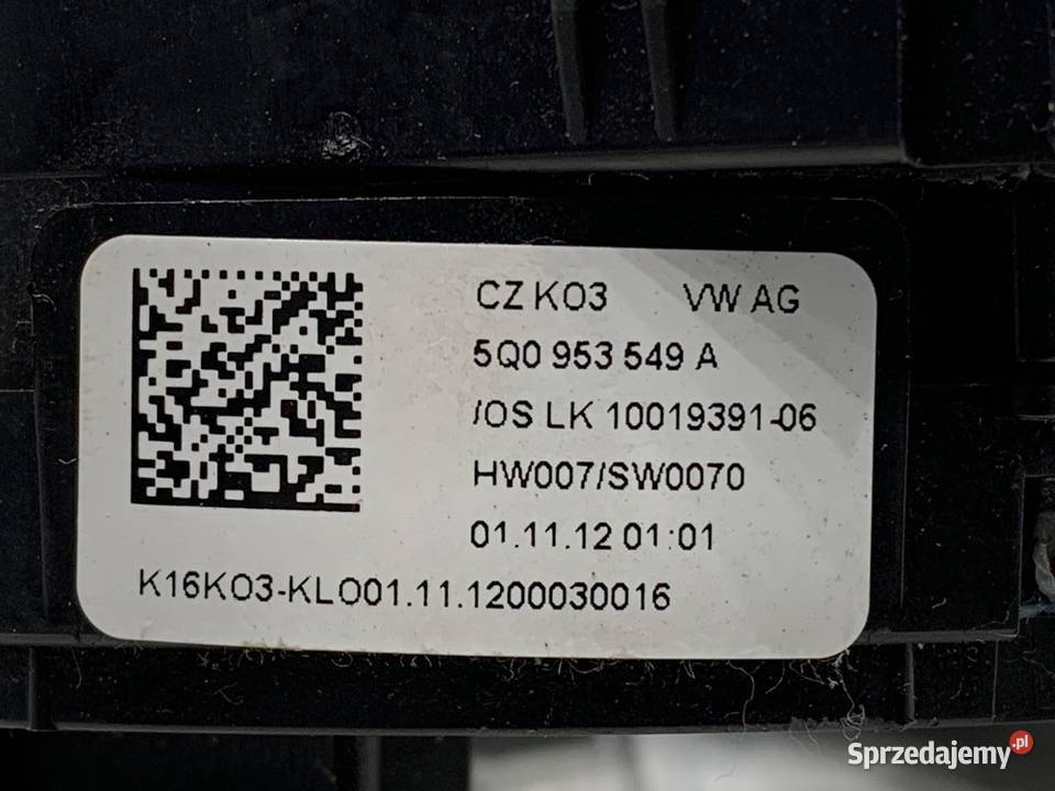 TAŚMA AIRBAG SEAT LEON III 5Q0953549A Hatchback