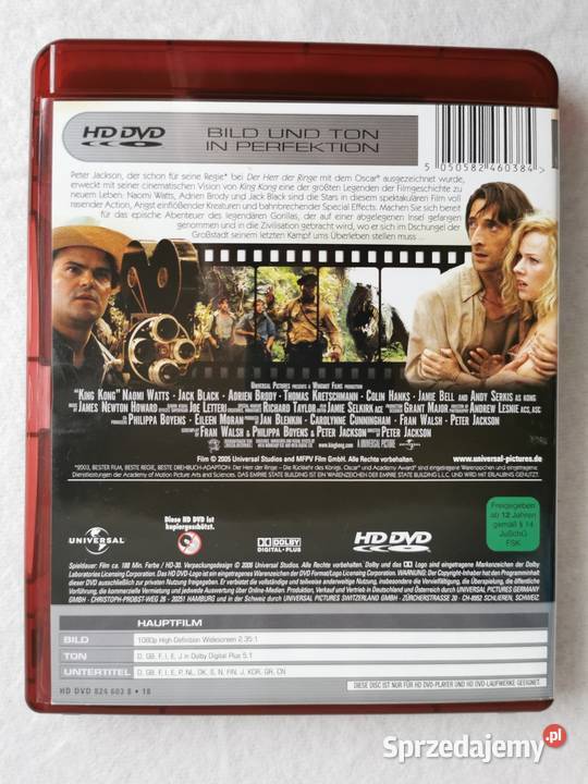 King Kong HDDVD De 2005 Naomi Watts Filmy sprzedam