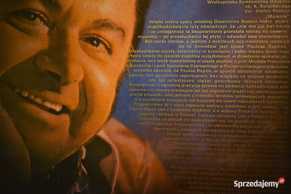 Paulos Raptis O Sole Mio 1978 płyta w stanie Chełmno