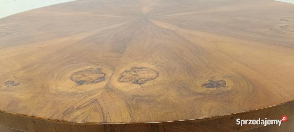stary okrągły stół art deco orzech lata 60te Radomsko sprzedam