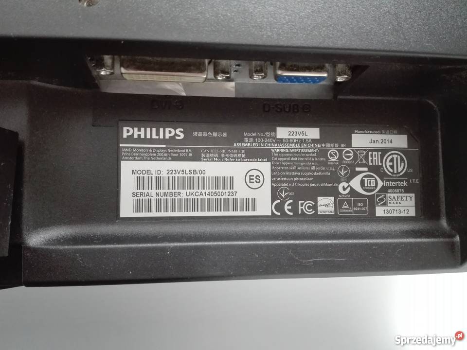 Monitor LCD Philips 223V5L SB00 Białystok