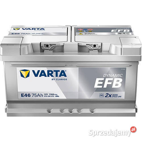 Akumulator 75Ah 730A VARTA Blue Dynamic EFB E46 mazowieckie Warszawa