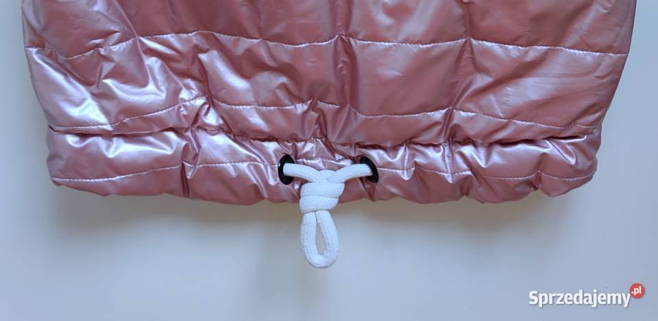 Unikatowa kurtka różowa błyszcząca metalik Rozmiar 92 Kurtki i płaszcze śląskie Katowice