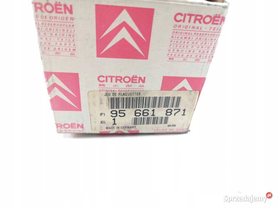 KLOCKI HAMULCOWE PRZÓD CITROEN AX C6 VISA ORI osobowe Klocki hamulcowe sprzedam