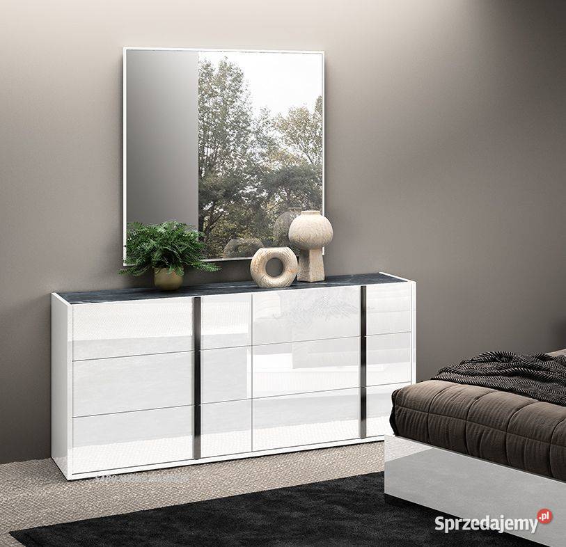 Nowoczesna komoda 6s włoska Kolekcja Biała Przemyśl sprzedam