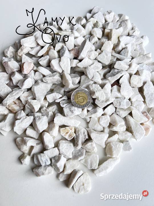 Biały Kamień do Ogrodu Polski Marmur Grys Stargard