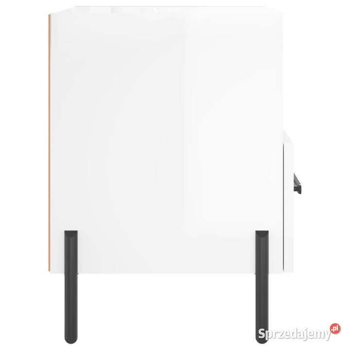 Szafki nocne 2 białe wysoki połysk 40x35x475 Warszawa