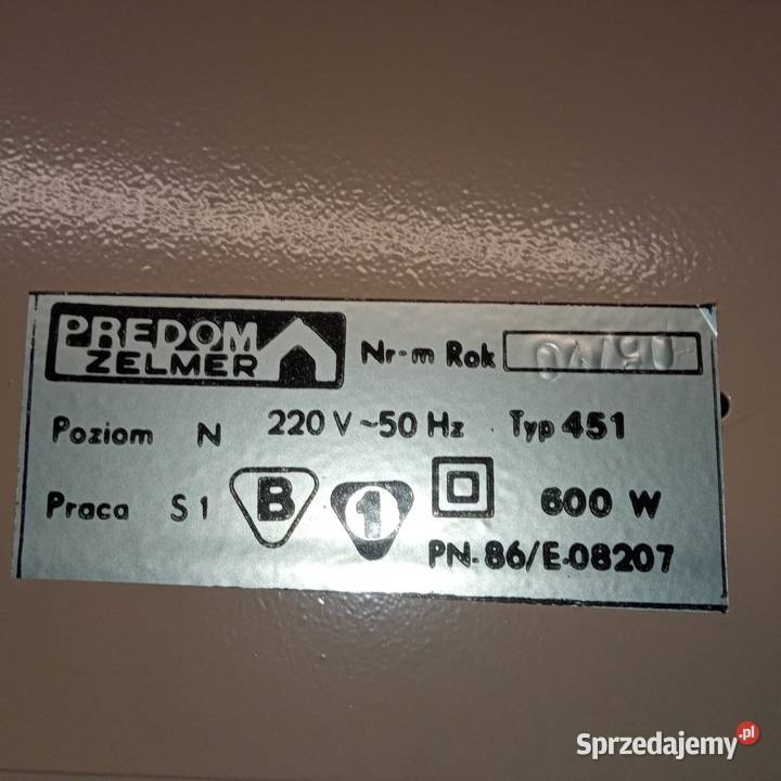Odkurzacz workowy ZELMER 451 kolekcjonerski mazowieckie Warszawa sprzedam