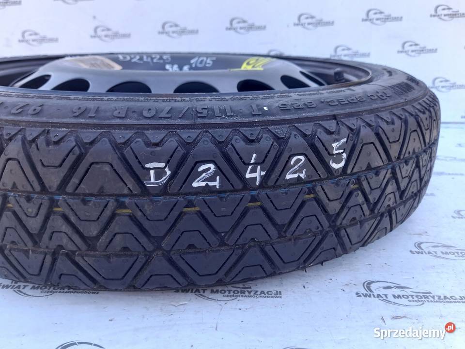 OPEL ASTRA J ZAFIRA C koło dojazdowe 1157016 92M Koła dojazdowe Kielce