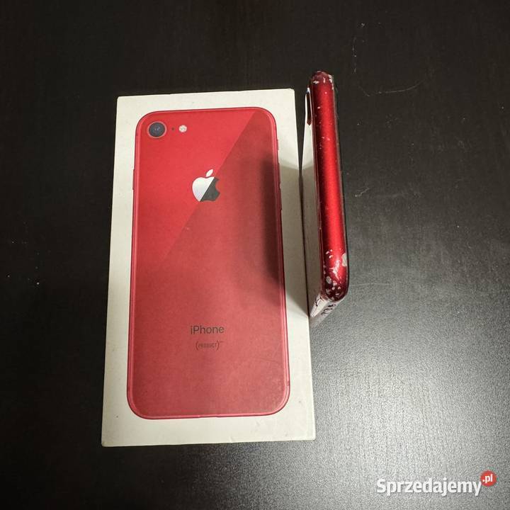 iPhone 8 64GB RED Zbita szyba przódtył Pudełko Warszawa