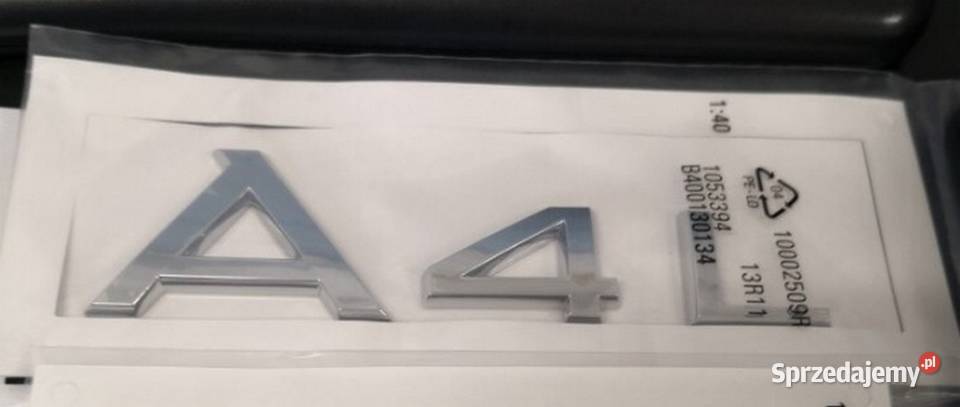 NOWY srebrny znaczek A4L emblemat klejany logo Zamość