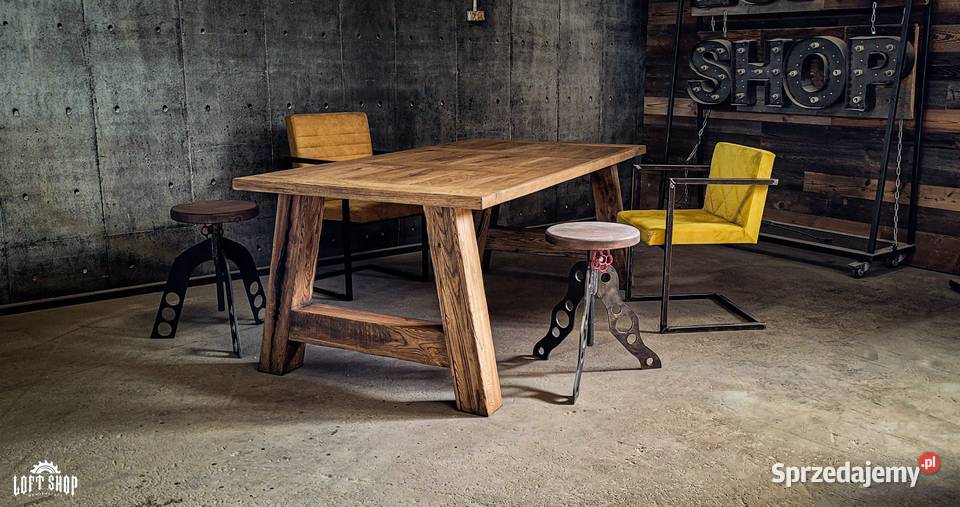 Stół loftowy KENTUCKY stół drewniany 180100 dolnośląskie Jelcz-Laskowice