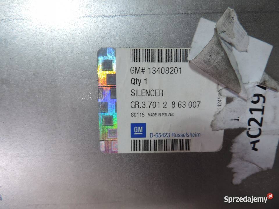 Opel Zafira C Tłumik 20 BITURBO 13264343 kujawsko-pomorskie