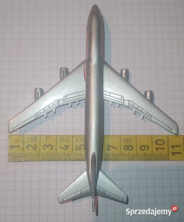 Model samolotu Boeing 747 firmy SCHABAK Germany Antyki, Sztuka, Kolekcje Gdańsk sprzedam