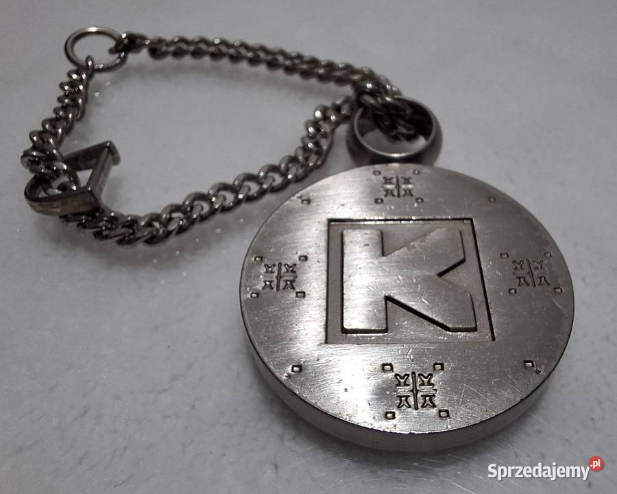 Ozdoba metalowa do torebki zawieszka breloczek śląskie Czeladź