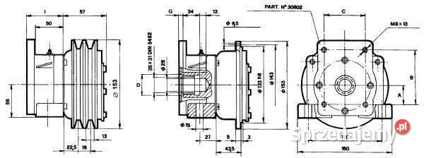 Sprzęgło elektromagnetyczne 12 V 1 2 EMKGR1212V Kamionna