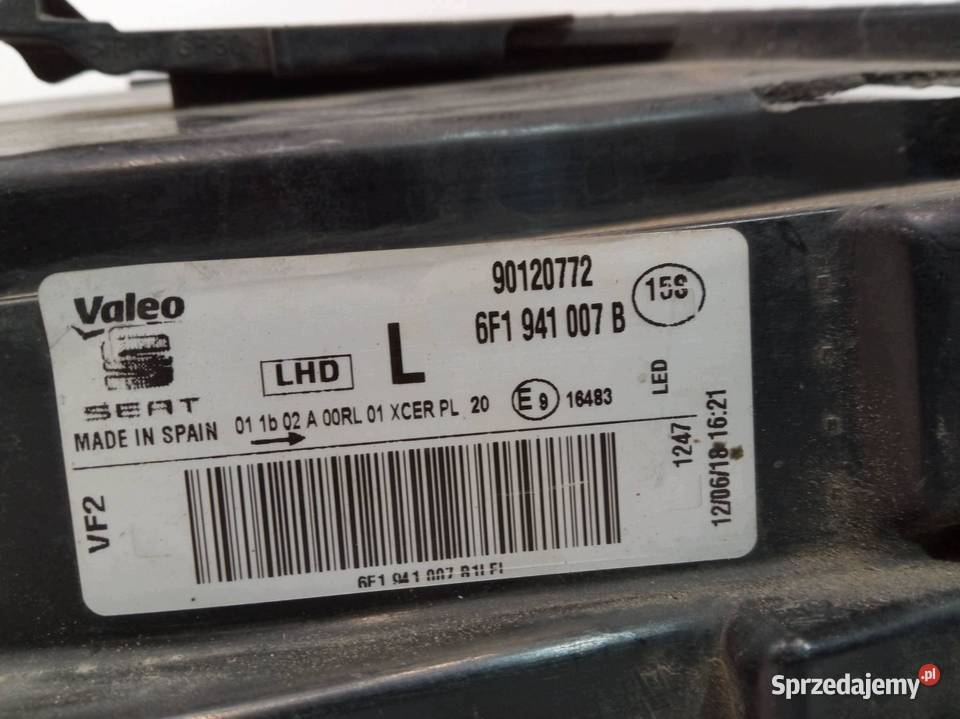 LAMPA PRZÓD LEWA FULL LED USZKODZONA 6F1941007B świętokrzyskie