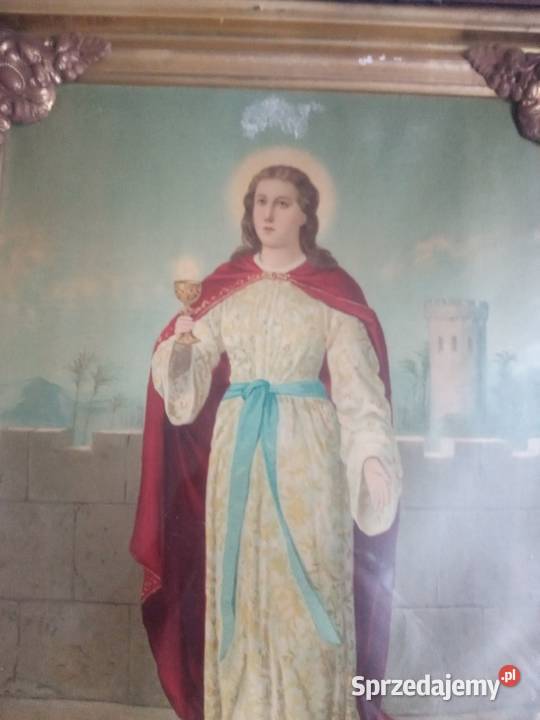 Święty obraz Sw Barbara Antyki Gdów