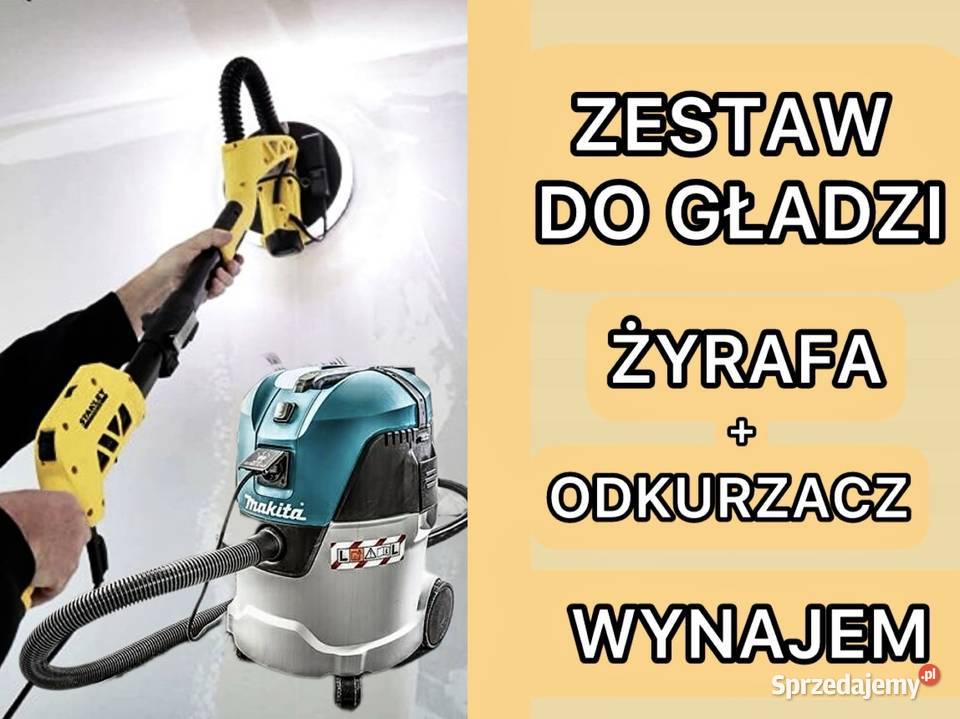 Zestaw do gładzi ŻYRAFA ODKURZACZ WYNAJEM Zabrze
