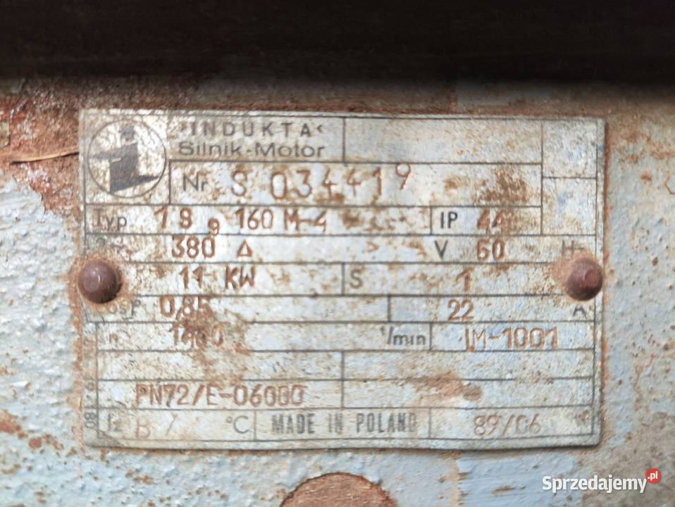 SILNIK 11 KW siłowy elektryczny 11KW Inducta Kotuń