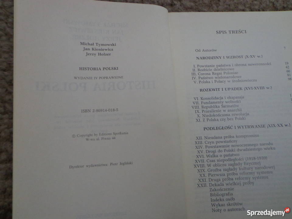 Historia Polski Michał Tymowski Jan Koeniewicz Łódź