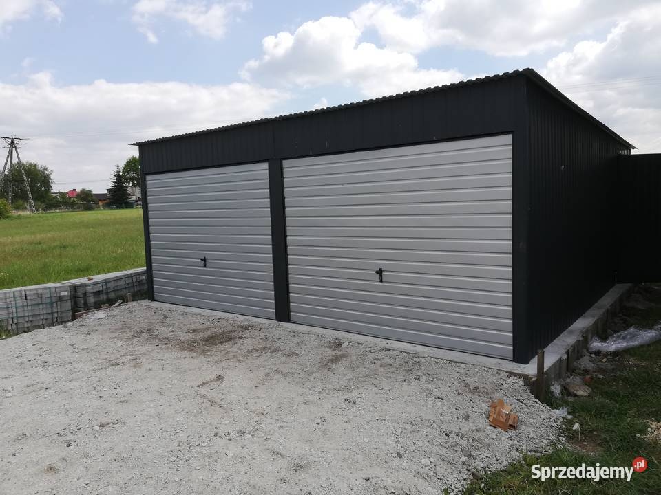 Garaż Blaszany Grafit JEDNOSPADOWY Kojce Wiata Elbląg
