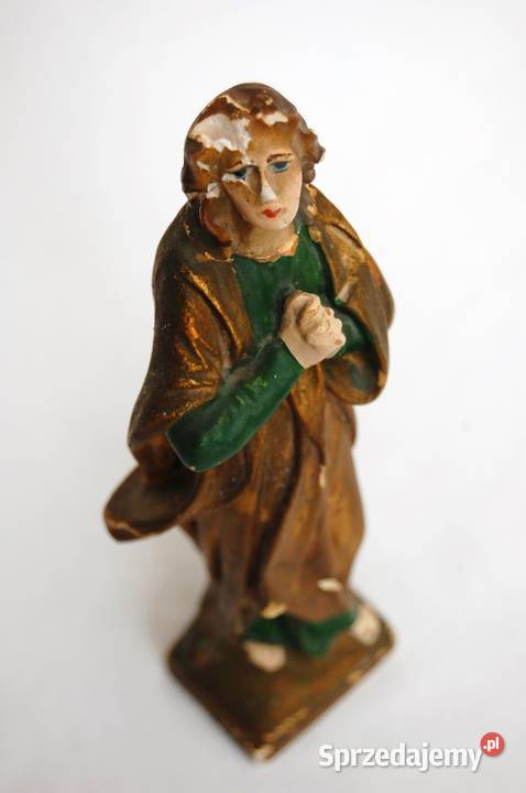 Stara gipsowa figurka świętego figura z gipsu lubelskie Lublin