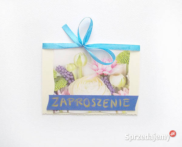 pastelowe zaproszenia na różne okazje ogólne Olsztyn sprzedam